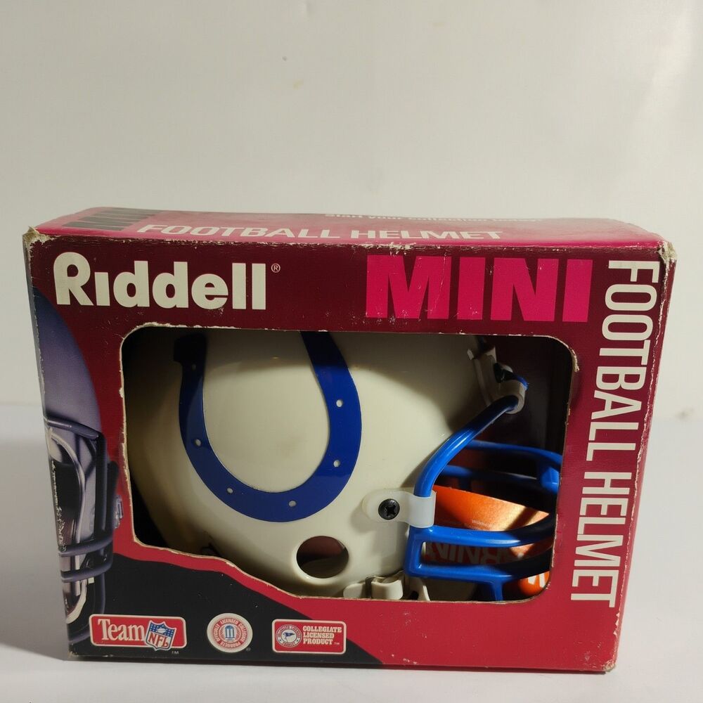 Indianapolis Colts Riddell 1995 Mini Helmet With Box Exc Cond